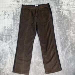 Vintage Versace Classic Corduroy Chino Pants Men's Size 36 Orange Black